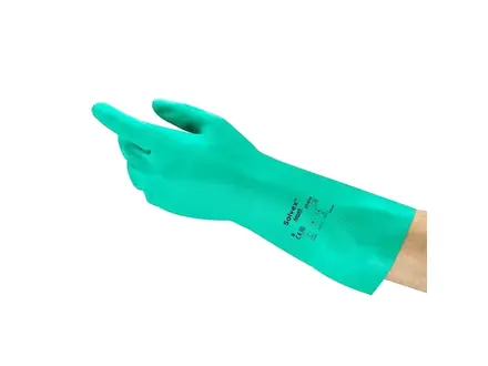 Gant en nitrile Ansell AlphaTec Solvex 37-676 résistant aux produits chimiques, taille 10