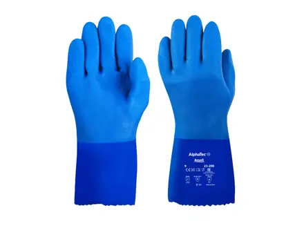 Gant Ansell AlphaTec 23-200 en PVC résistant aux produits chimiques