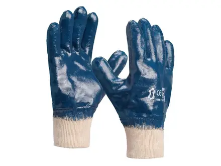 Gant en nitrile à dos fermé pour protection mécanique