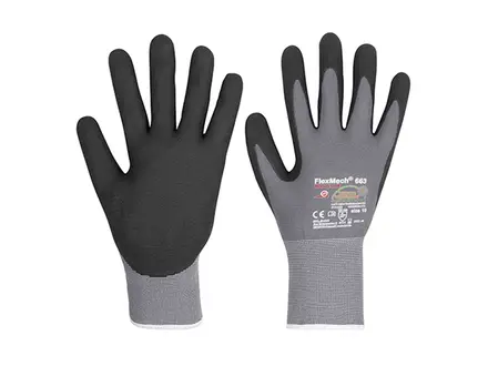 Gants de protection mécanique en nitrile KCL FlexMech 663