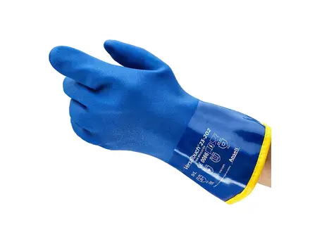 Ansell AlphaTec 23-202 PVC glove, cold and chemical resistant, size 9