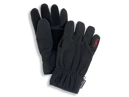 Gants en polaire noire HB Tempex résistants au froid