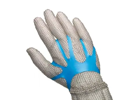 Handschoenspanner PU voor metalen veiligheidshandschoenen blauw