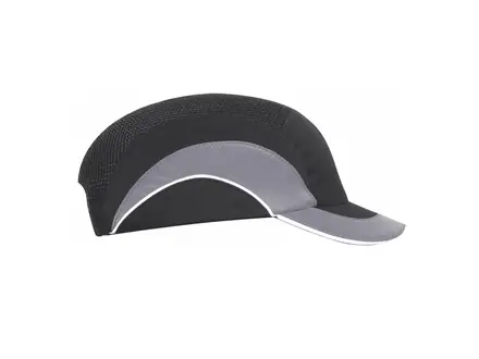 Casquette de protection JSP HardCap A1+ en PEHD à visière courte de 50 mm