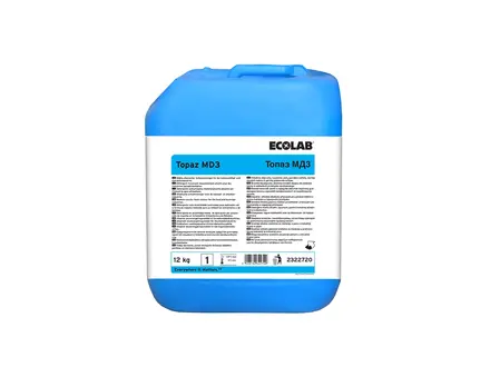 Ecolab Topaz MD3 alkaline cleaner with foam booster