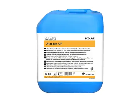 Ecolab Alcodes GF désinfectant en spray prêt à l'emploi à base d'éthanol 17 kg (NL)