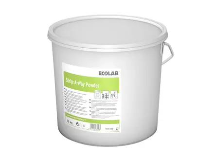 Nettoyant pour sols en poudre Ecolab Strip-A-Way contre le calcaire et les traces de ciment
