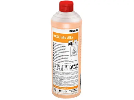 Nettoyant sanitaire alcalin Ecolab Maxx Into Alk2, 12 x 1 litre