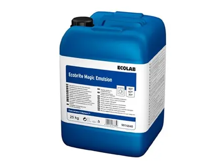 Émulsion magique Ecolab Ecobrite, produit de lessive complet