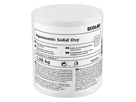 Détergent oxygéné solide Ecolab Aquanomic, agent de blanchiment à l'oxygène
