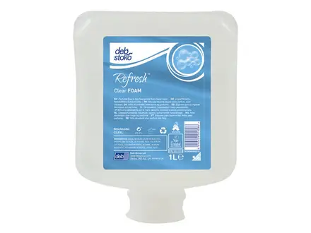 Savon pour les mains moussant transparent Deb Refresh