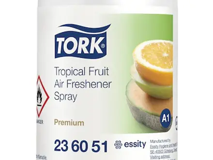 Désodorisant Tork en spray, parfum fruits tropicaux, pour diffuseur A1