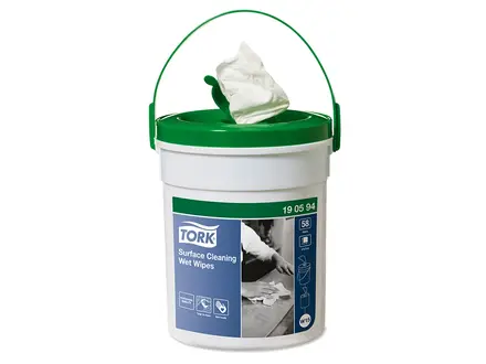 Tork Surface Cleaning Wet Wipe Refill reinigingsdoekjes wit W15