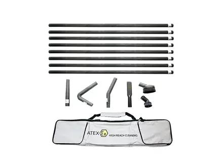 Kit d'aspiration SkyVac certifié ATEX Zone 22 avec sac de transport