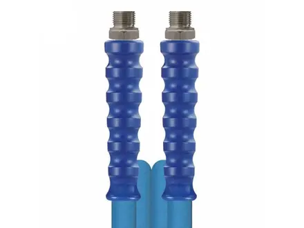 Tuyau de nettoyage Foodjet DN12 avec raccords en acier inoxydable 1/2'' BUD-BUD bleu