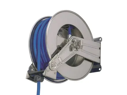 Automatic stainless steel hose reel for 20 m 1/2'' hose