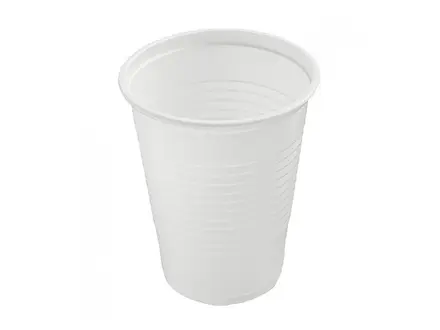 Gobelets en plastique blanc de 180 ml