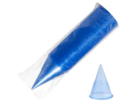 Gobelet conique en polypropylène (PP) 70,3 x 95 mm, 115 ml, bleu