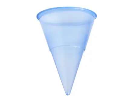 Gobelet conique en polypropylène (PP) 70,3 x 95 mm, 115 ml, bleu