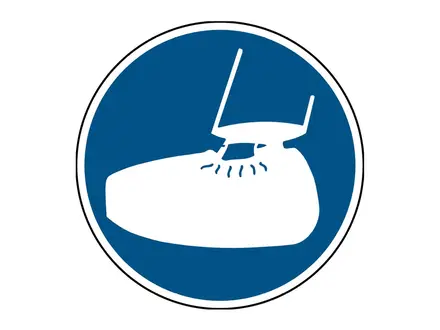 Autocollant de protection pour les pieds requis PIC 280 rond
