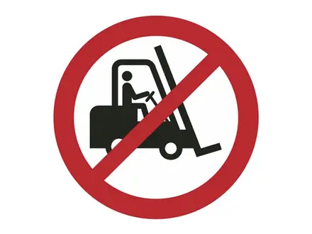 Autocollant interdit pour les véhicules de transport PIC 206 ø200 mm