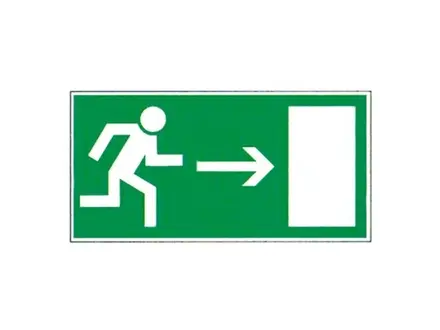 Emergency exit sticker right PIC 359 297x148 mm