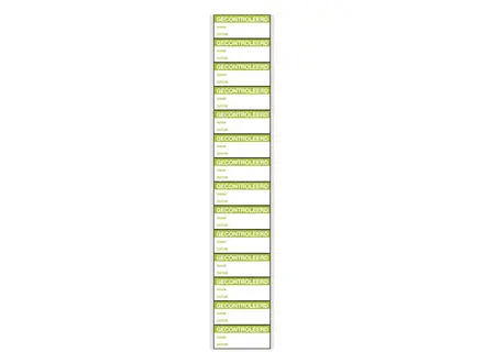 Inspection stickers 38x16 mm