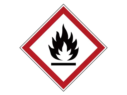 Fire hazard sticker PIC 1802 70x70 mm