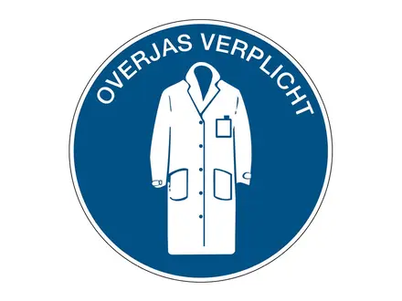 Autocollant pour manteau requis PIC 1204 rond