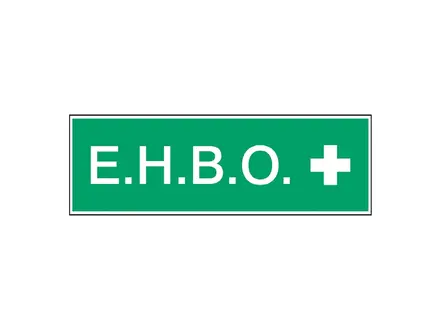 Sticker EHBO STN 722 297x105 mm