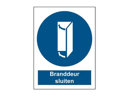 Autocollant Brady pour porte coupe-feu STN 1021 148x210 mm