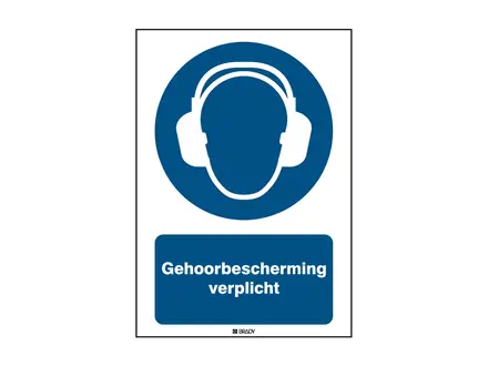 Protection auditive autocollante requise M003 B-862 148x210 mm