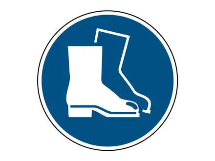 Autocollant « Chaussures de sécurité obligatoires » M008 B-862