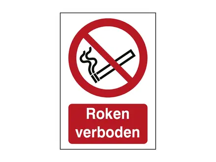 Autocollant « Interdiction de fumer » P002 B-862 148x210 mm