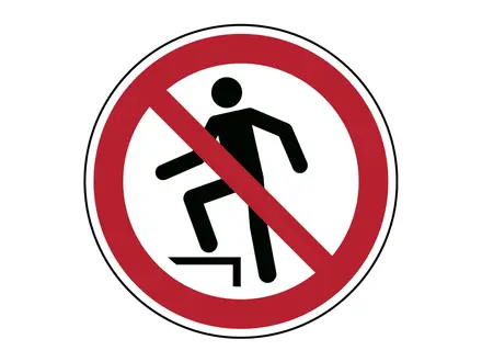 No entry sticker P019 B-862 ø100 mm
