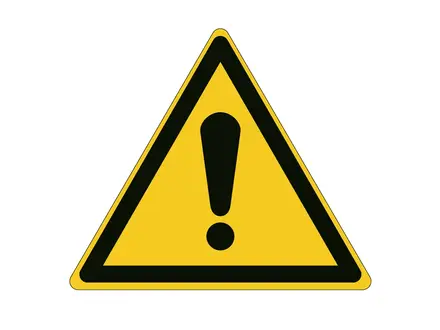 Warning sticker W001 B-862 315 mm