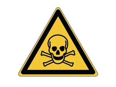Étiquette d'avertissement relative aux substances toxiques W016 B-863
