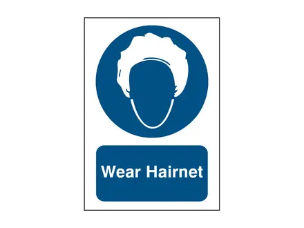 Sticker wear hairnet PIC269 B-863 148x210 mm