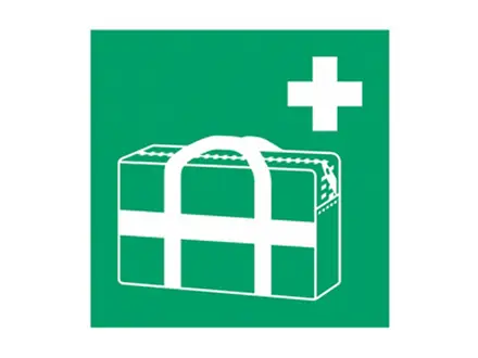 Sac d'urgence médicale autocollant Brady E027