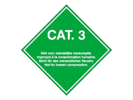 Autocollant Brady Cat. 3 transport de sous-produits animaux