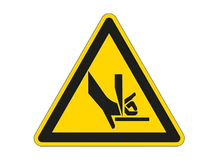 Panneau d'avertissement pour les blessures à la main PIC 349 triangle