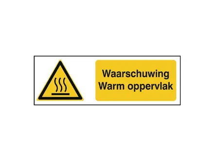 Autocollant d'avertissement de surface chaude W017 B-862