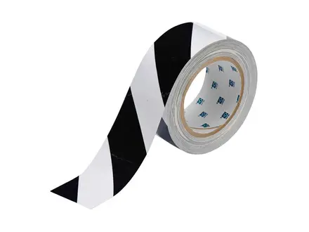 Demarcation tape ToughStripe PE 76.20 mm black/white