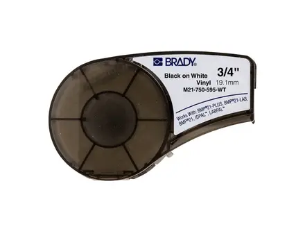 Label vinyl M21-750-595-WT 19.05 mm