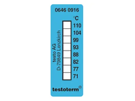 Testo Testoterm 0646 0916 temperatuurstrips zelfklevend 71°C/110°C
