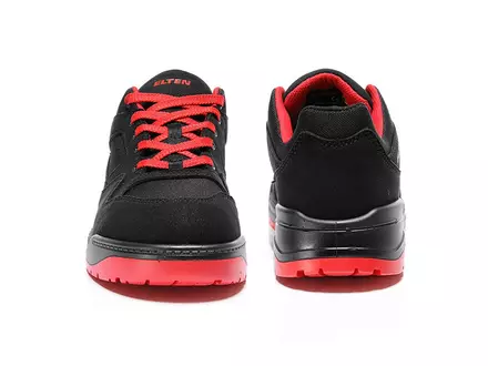 Chaussure de sécurité basse Elten Maverick noire et rouge S3 SRC ESD taille 40