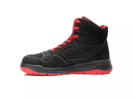 Chaussure de sécurité Elten Maverick Noir-Rouge MID S3 SRC ESD taille 39