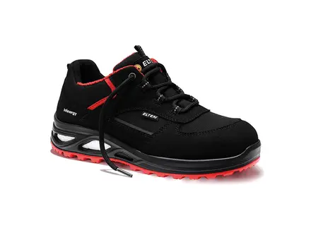 Chaussure de sécurité basse pour femme Elten Hannah XXTL Noir-Rouge S3 SRC ESD