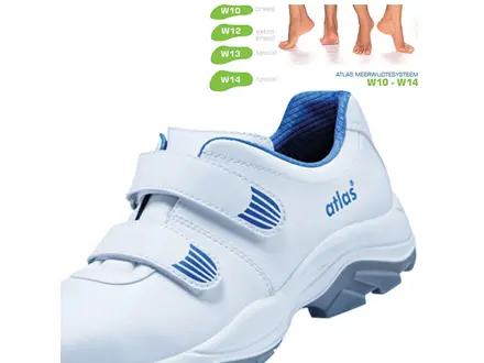 Chaussure de sécurité basse Atlas CL 400 ESD S2 à scratch SRC W12, taille 41