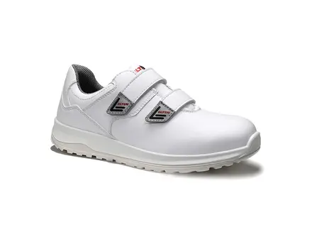 Chaussures basses Elten White Grip Low ESD S2 à scratch, pointure 40